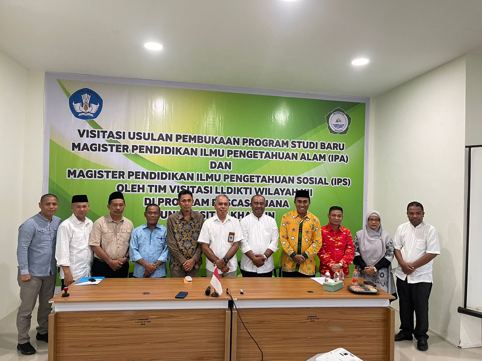 Visitasi Usulan Pembukaan Program Studi Baru Magister Pendidikan Ilmu Pengetahuan Alam (IPA) dan Magister Pengetahuan Sosial (IPS), Oleh Tim LLDIKTI Wilayah XII Visitasi Di Program Pascasarjana