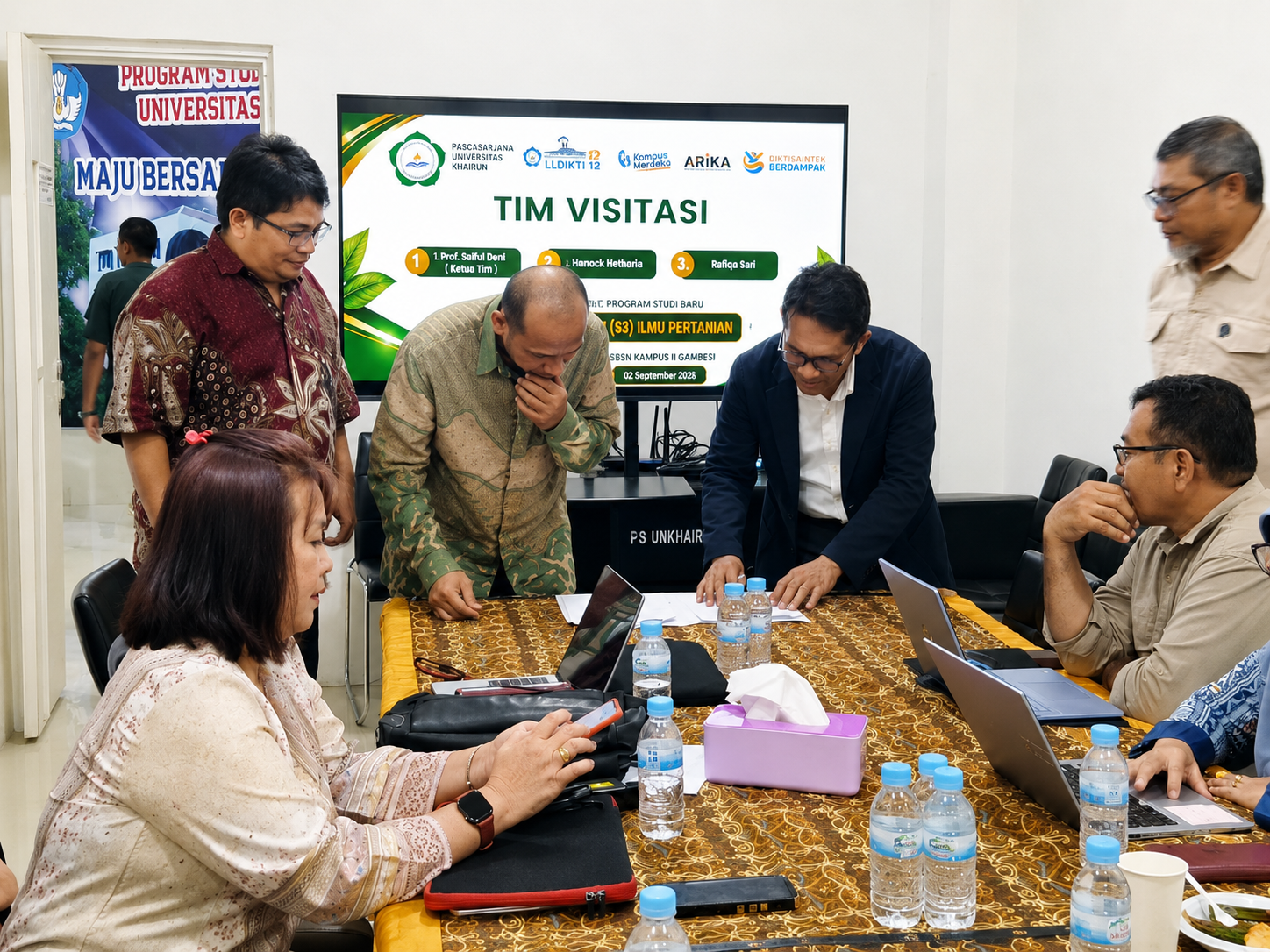 Komitmen Mutu dan Transparansi, Pascasarjana Unkhair Tandatangani Pakta Integritas Visitasi Pembukaan S3 Ilmu Pertanian