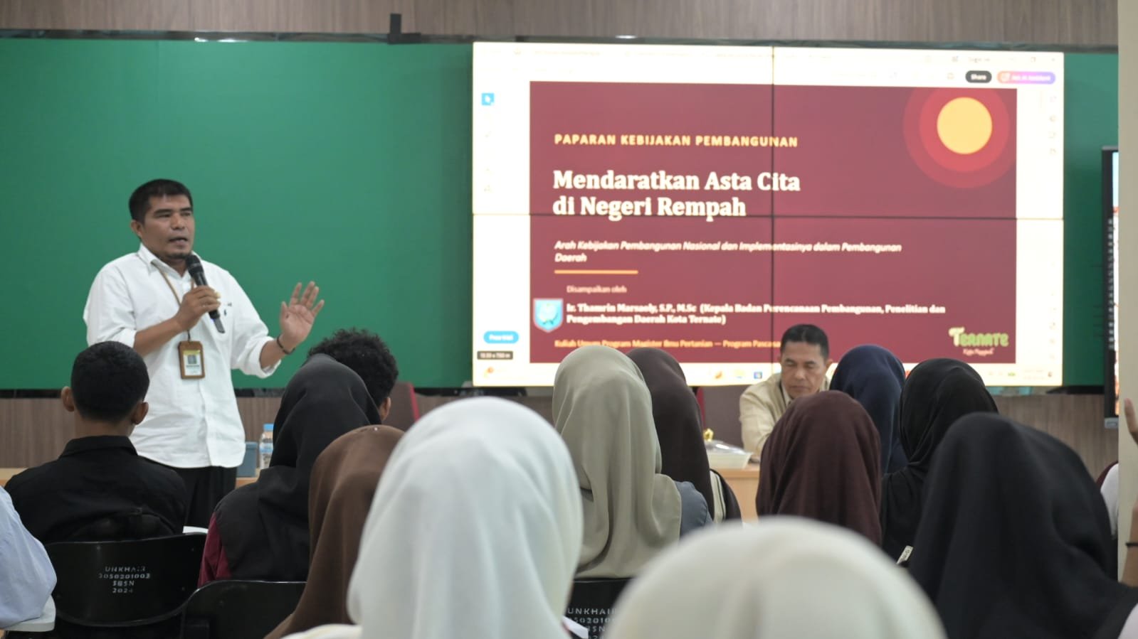 Program Studi Magister Ilmu Pertanian Universitas Khairun Gelar Kuliah Tamu: "Mendaratkan Asta Cita di Negeri Rempah"